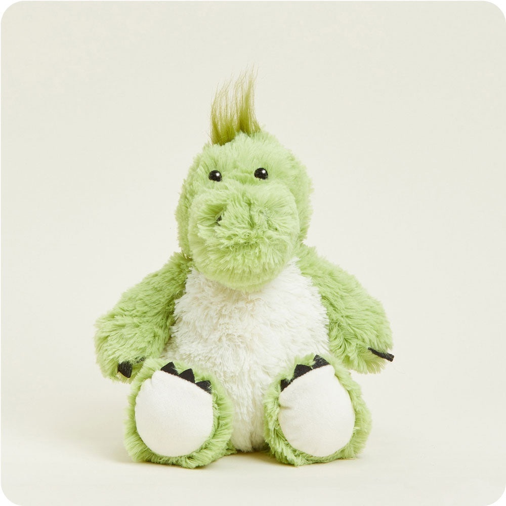 Warmies Plush Dino Green Weighted Microwavable Heating Pad